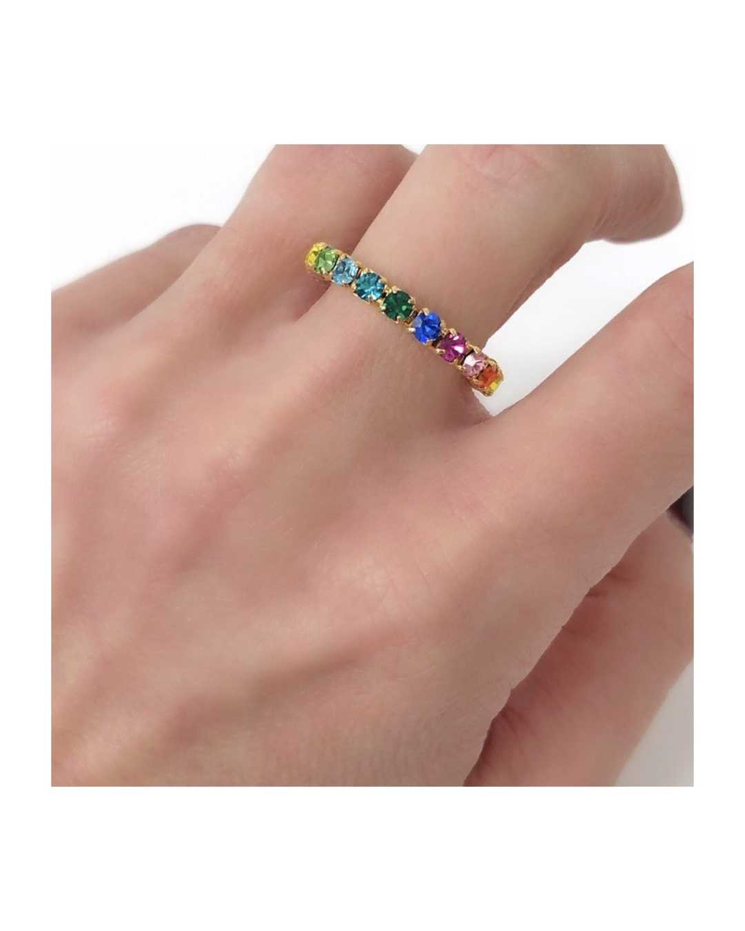 Anello veretta regolabile Multicolor  (ESCLUSIVA ONLINE)