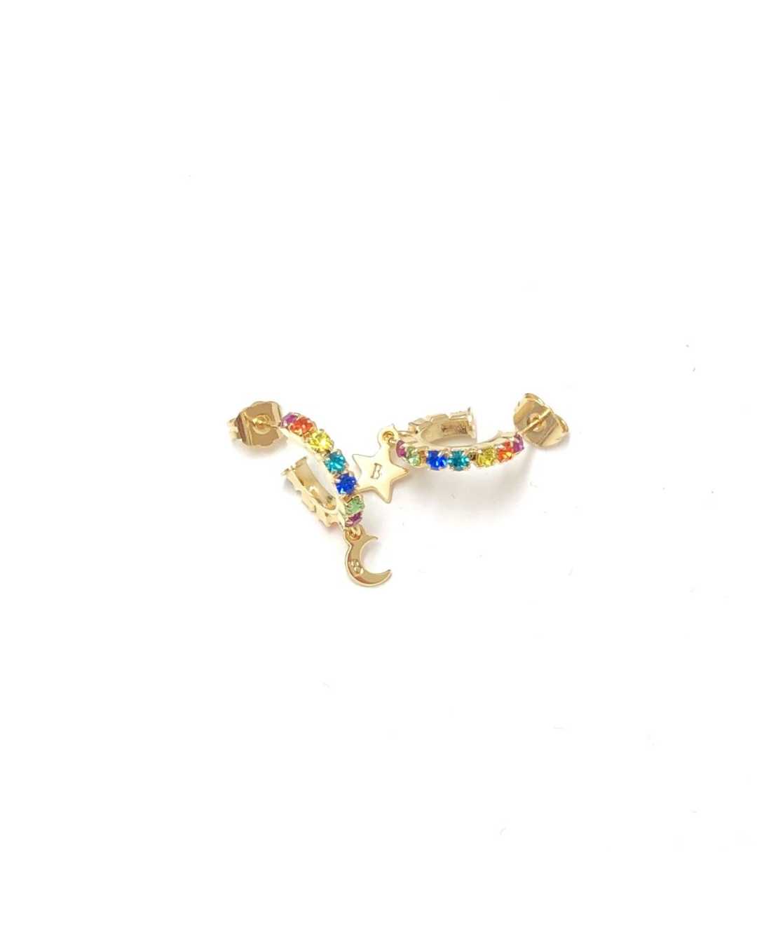 Coppia cerchi Multicolor 1 cm due microcharms