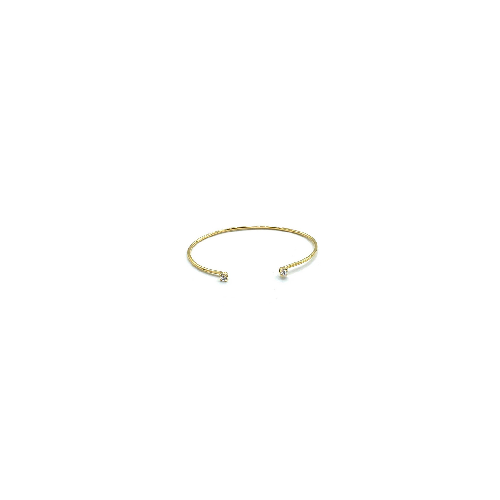 Bracciale sottile 2 zirconi