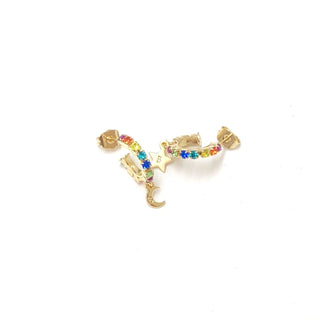 Coppia cerchi Multicolor 1 cm due microcharms