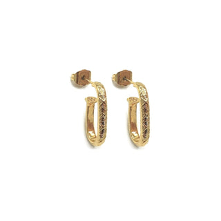 Cleo Oval Hoops 2 cm circa