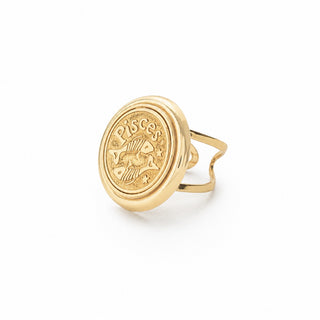 Zodiac Coin Ring